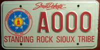South Dakota Standing Rock Sioux Tribe License Plate
