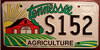 Tennessee Agriculture Farming License Plate