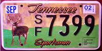 Tennessee Sportsman License Plate