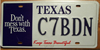 Texas Dont Mess with Texas License Plate