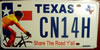 Texas Share the Road Y'all License Plate