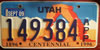 Utah Apportioned License Plate