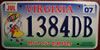 Virginia Drive Out Juvenile Diabetes License Plate