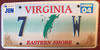 Virginia Eastern Shore License Plate
