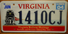 Virginia Railway Heritage Railroad Train License Plate