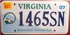 Virginia Shenandoah National Park License Plate