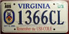 Virginia Remember the USS Cole License Plate
