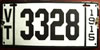 Vermont 1915 automobile  License Plate