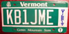 Vermont Ham Radio License Plate