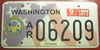 Washington Army Military Retired License Plate