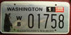 Washington Bear License Plate