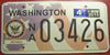 Washington Navy Officer Military Retired License Plate