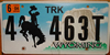 Wyoming Flat Style Truck License Plate
