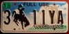 Wyoming Full Use License Plate
