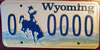 Wyoming Sample License Plate